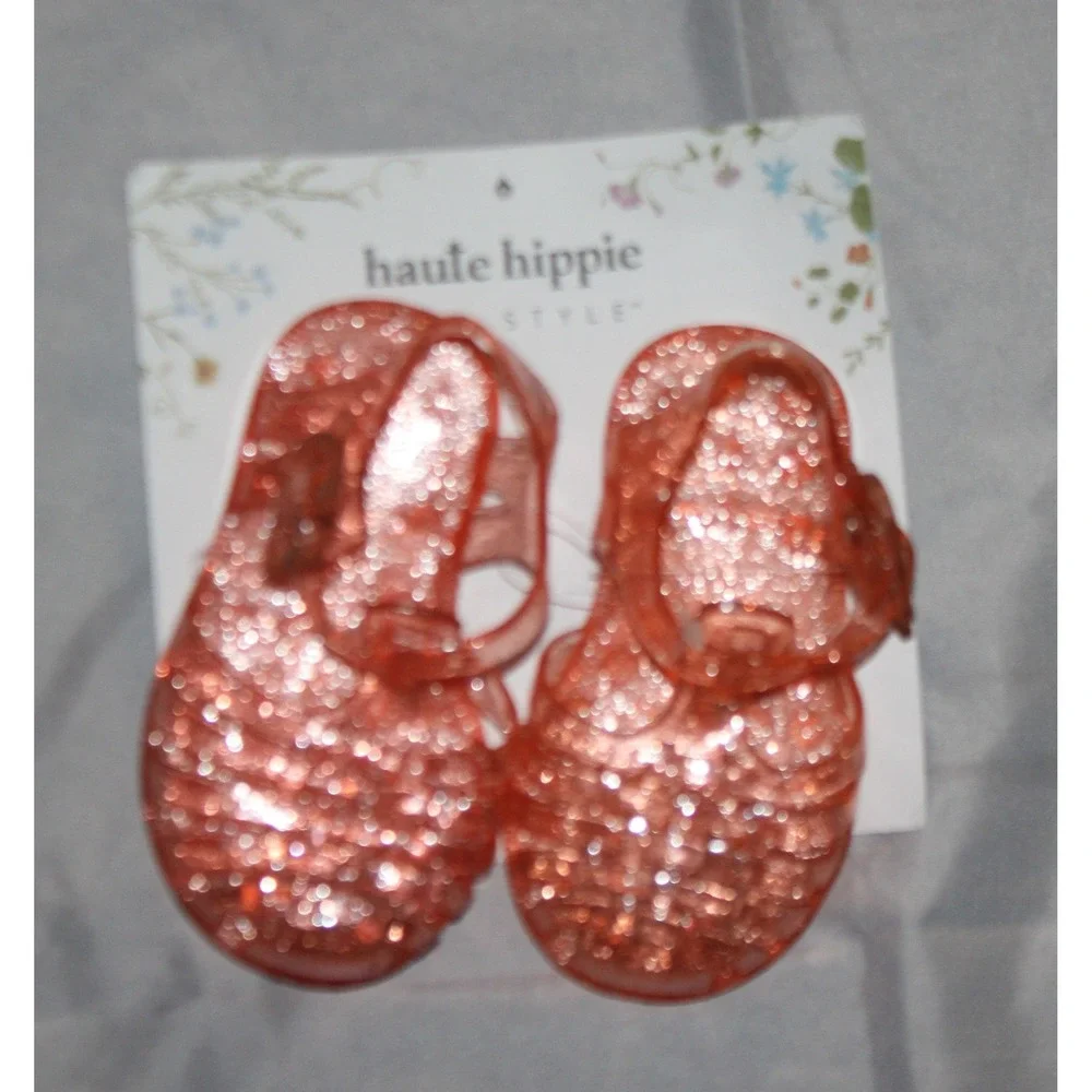 Baby girls haute hippie kids jelly sandals EU size 19 US size 4 orange